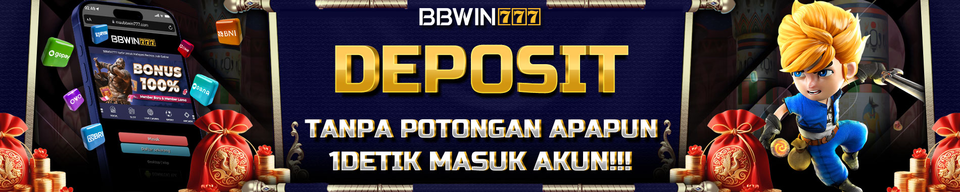 bbwin777 deposit tanpa potongan